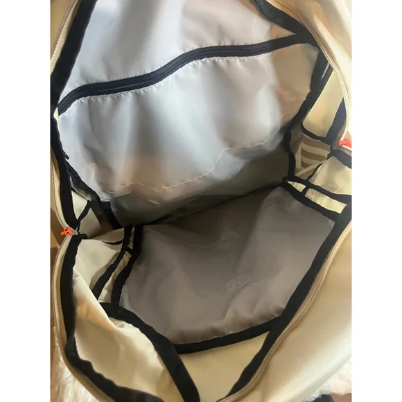 NWT $70 Adidas Core Advantage 4 Beige Backpack Unisex Large - Picture 7 of 14